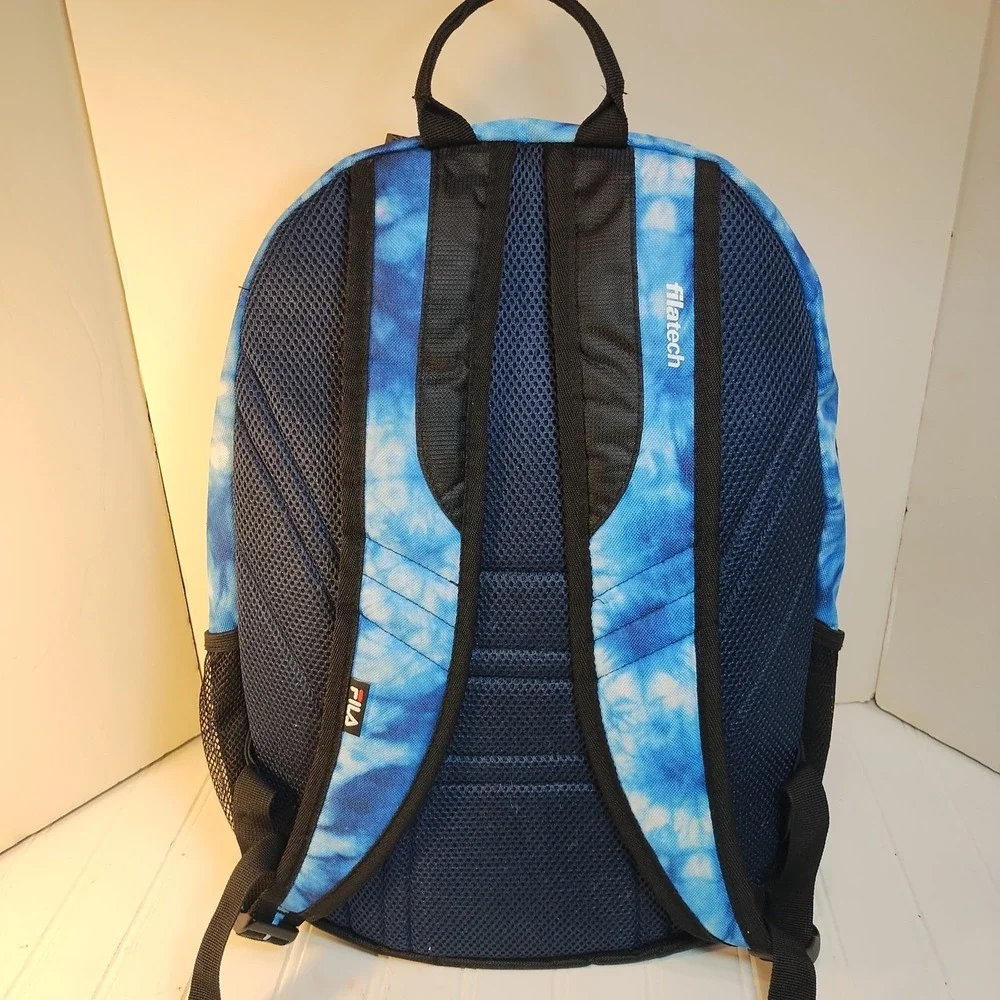 FILA Argus 4 Blue Tie Dye Laptop Backpack Tech Travel Bag